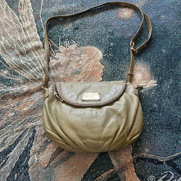 Marc Jacobs Brown Leather Shoulder Bag Purse Preppy Purse Designer Handbag Y2K - Picture 1 of 14